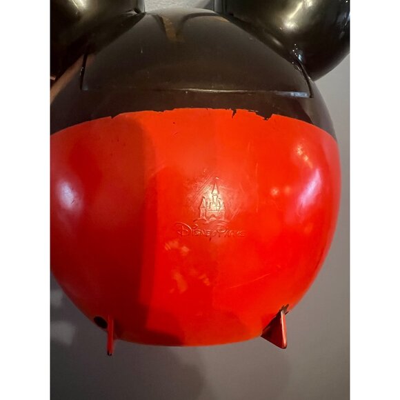 Official Disney Parks Mickey Mouse Balloon Ears Popcorn Bucket W Strap Disneyana - Picture 8 of 10